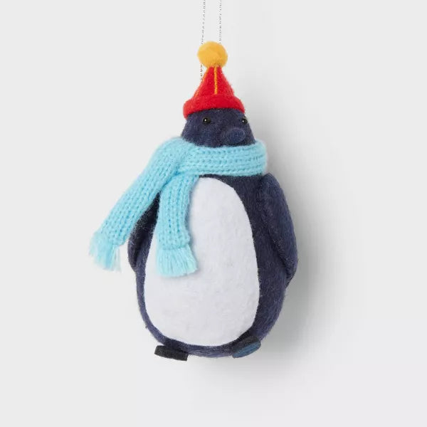 Adorno Navideño | Pingüino Bufanda Azul