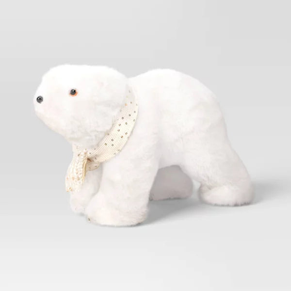 Peluche Oso Blanco I Decoración Navideña