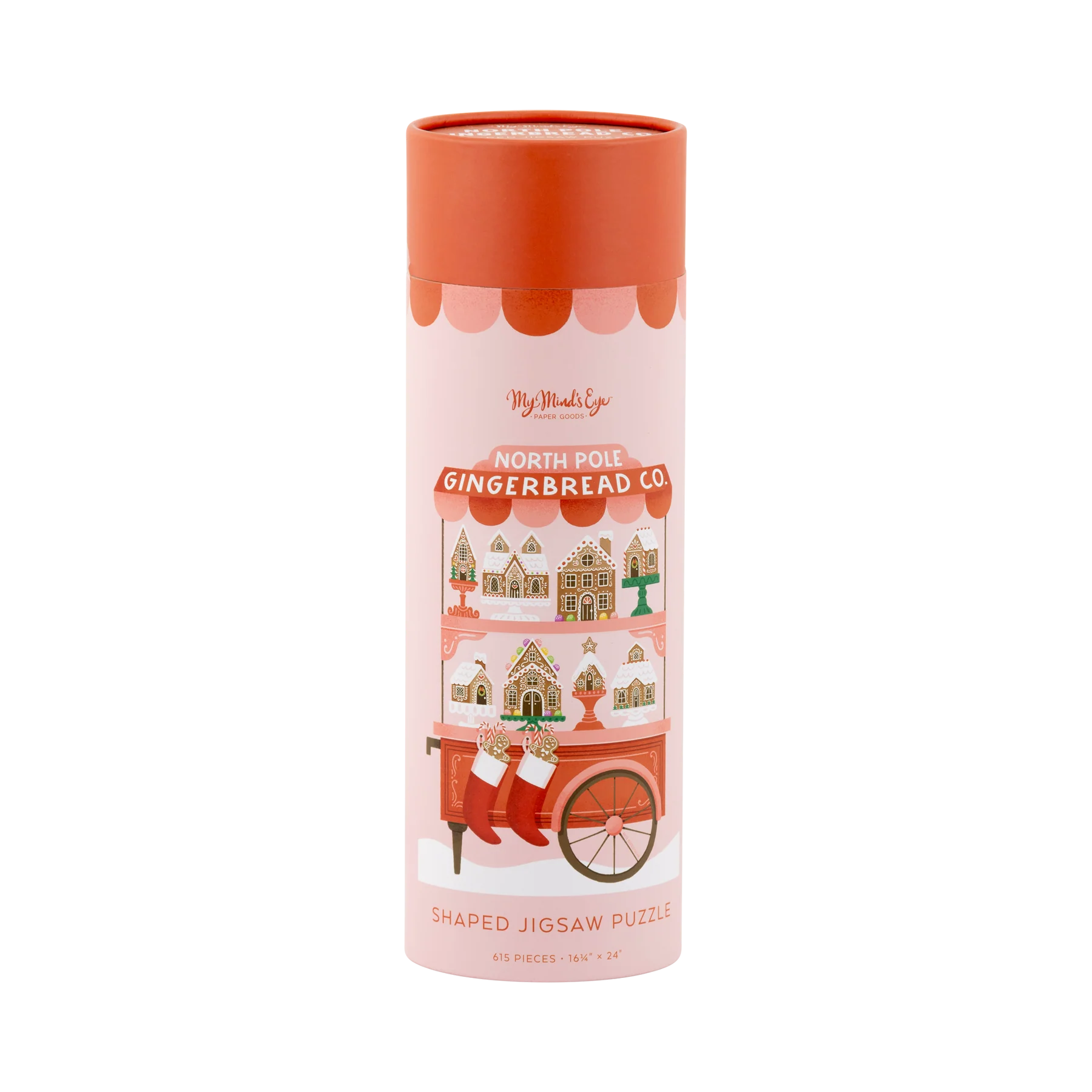 North pole gingerbread co shaped christmas puzzle | Rombecabezas navideño