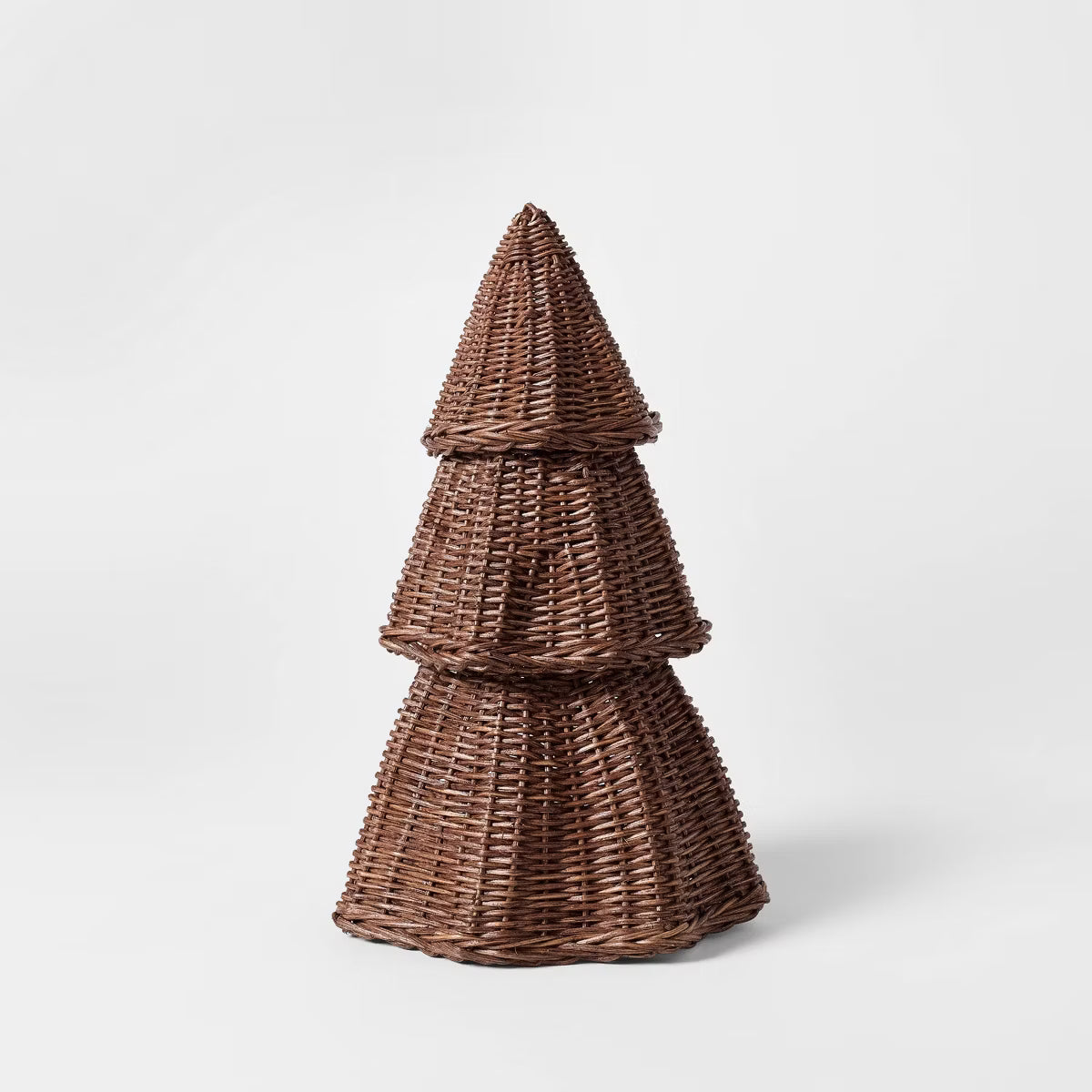 Medium scalloped rattan christmas tree | Decoración navideña