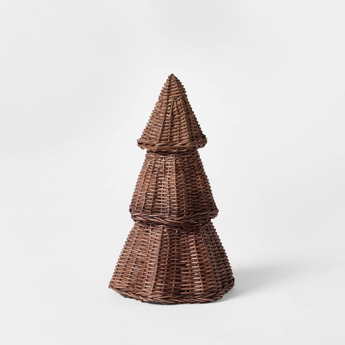 Small scalloped rattan christmas tree | Decoración navideña