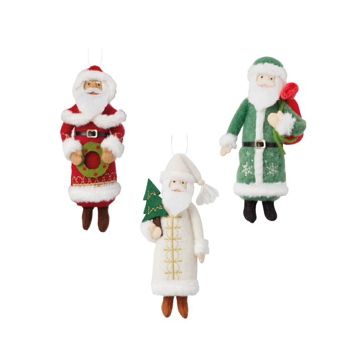 Adorno Navideño | Sleepys Santas (Set de 3)