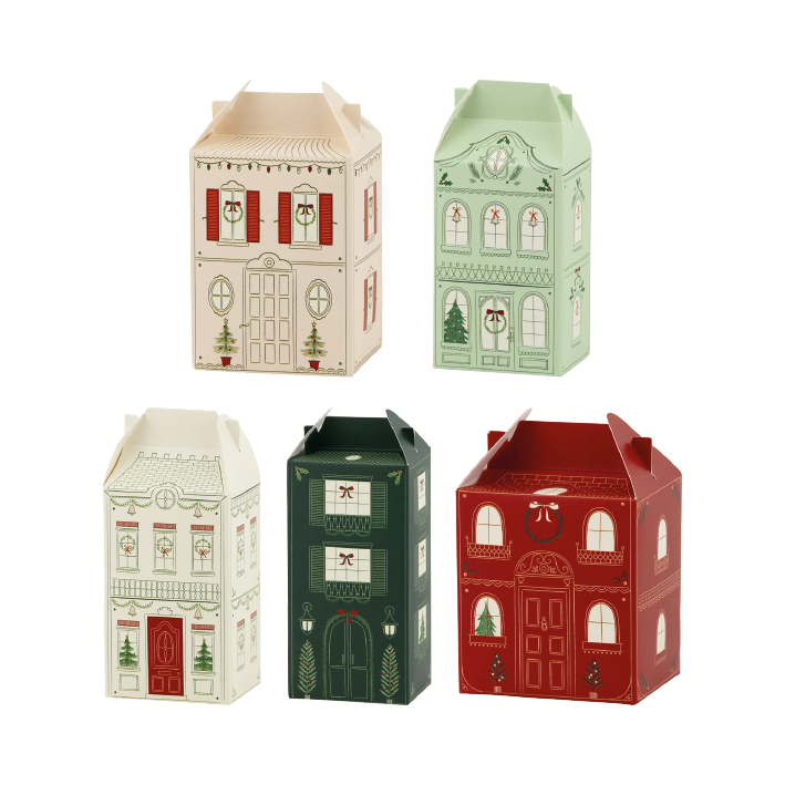 Christmas Village Treat Boxes | Cajas de Regalo